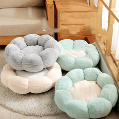 New Flower Plush Pet Bed