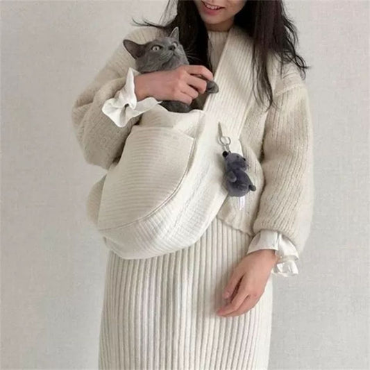 Bolso de viaje al aire libre para mascotas hecho a mano