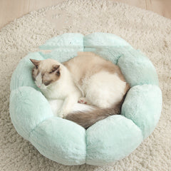 New Flower Plush Pet Bed