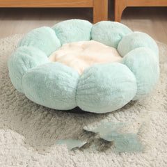 New Flower Plush Pet Bed