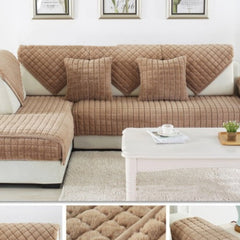 Premium Thickened Plush Sofa Cover