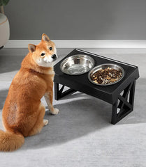 Adjustable Elevated Stainless Steel Pet Bowl