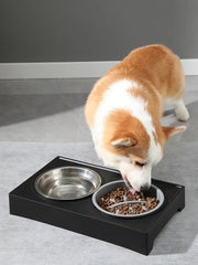 Adjustable Elevated Stainless Steel Pet Bowl