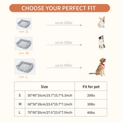 Cama para perros de terciopelo ansiolítico