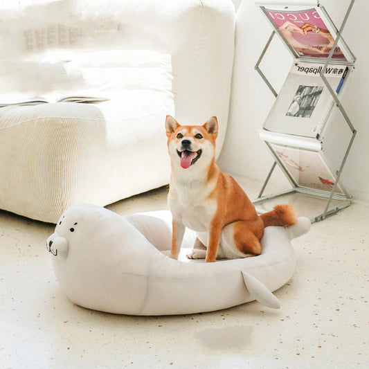 Cozy Seal Shaped Pet Bed