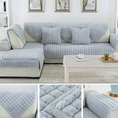 Premium Thickened Plush Sofa Cover