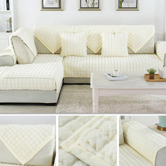 Premium Thickened Plush Sofa Cover