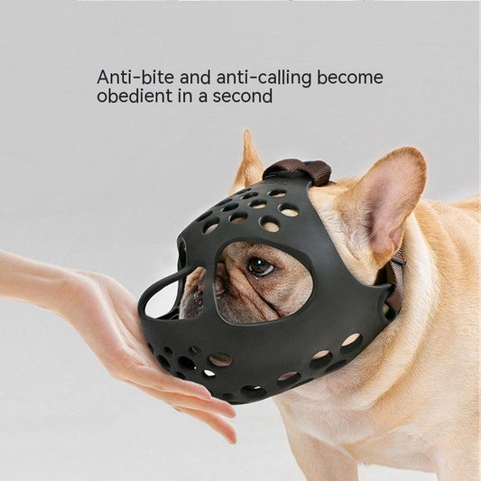 Dog Soft Rubber Anti-bite Mouth Muzzle