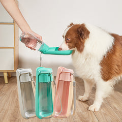 Botella de agua portátil para mascotas al aire libre